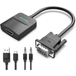 Vention Cable Conversor VGA Macho a HDMI Hembra Negro 50cm